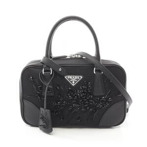 Prada TESSUTO SAFFIANO Handbag Saffiano Leather Black